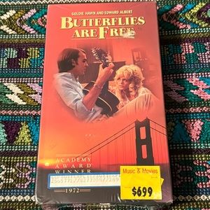 Butterflies are Free VHS 📼 unopened like new. Vintage, movie from the 70’s. 🍿!